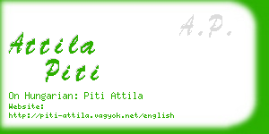 attila piti business card